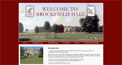 Desktop Screenshot of brockfieldhall.co.uk